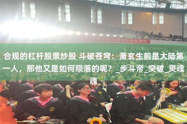 合规的杠杆股票炒股 斗破苍穹：萧玄生前是大陆第一人，那他又是如何陨落的呢？_步斗帝_突破_灵魂
