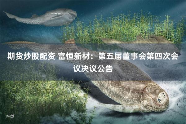 期货炒股配资 富恒新材：第五届董事会第四次会议决议公告