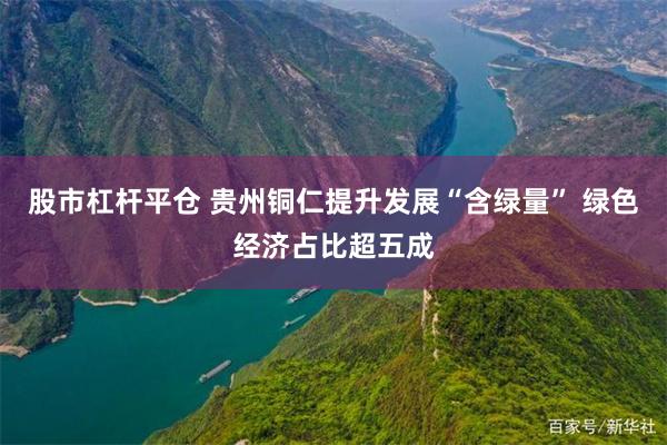 股市杠杆平仓 贵州铜仁提升发展“含绿量” 绿色经济占比超五成